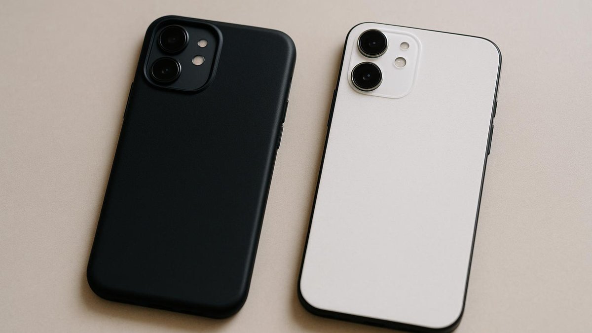 Yan yana duran telefon kaplama folyosu ve sert kapak kılıf karşılaştırması