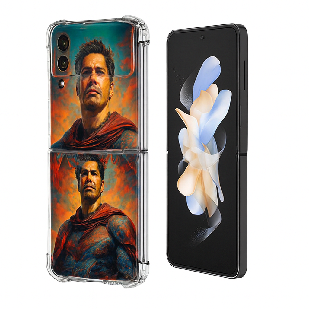 Samsung Samsung Galaxy Z Flip 6 Norm ender Desenli Shock Kilif