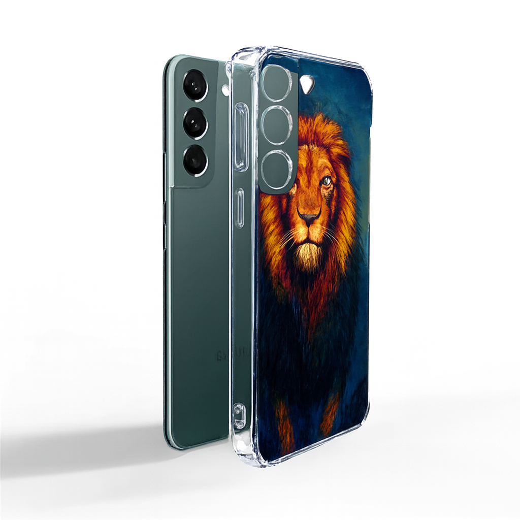 Samsung Samsung Galaxy S22 Aslan resmi Desenli Shock Kilif