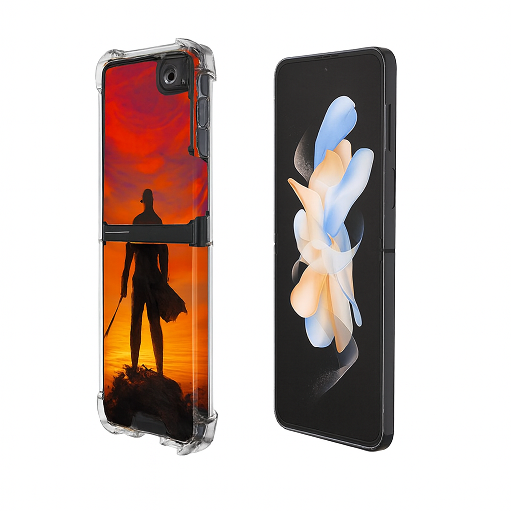 Samsung Samsung Galaxy Z Flip 6 Norm ender olsun Desenli Shock Kilif