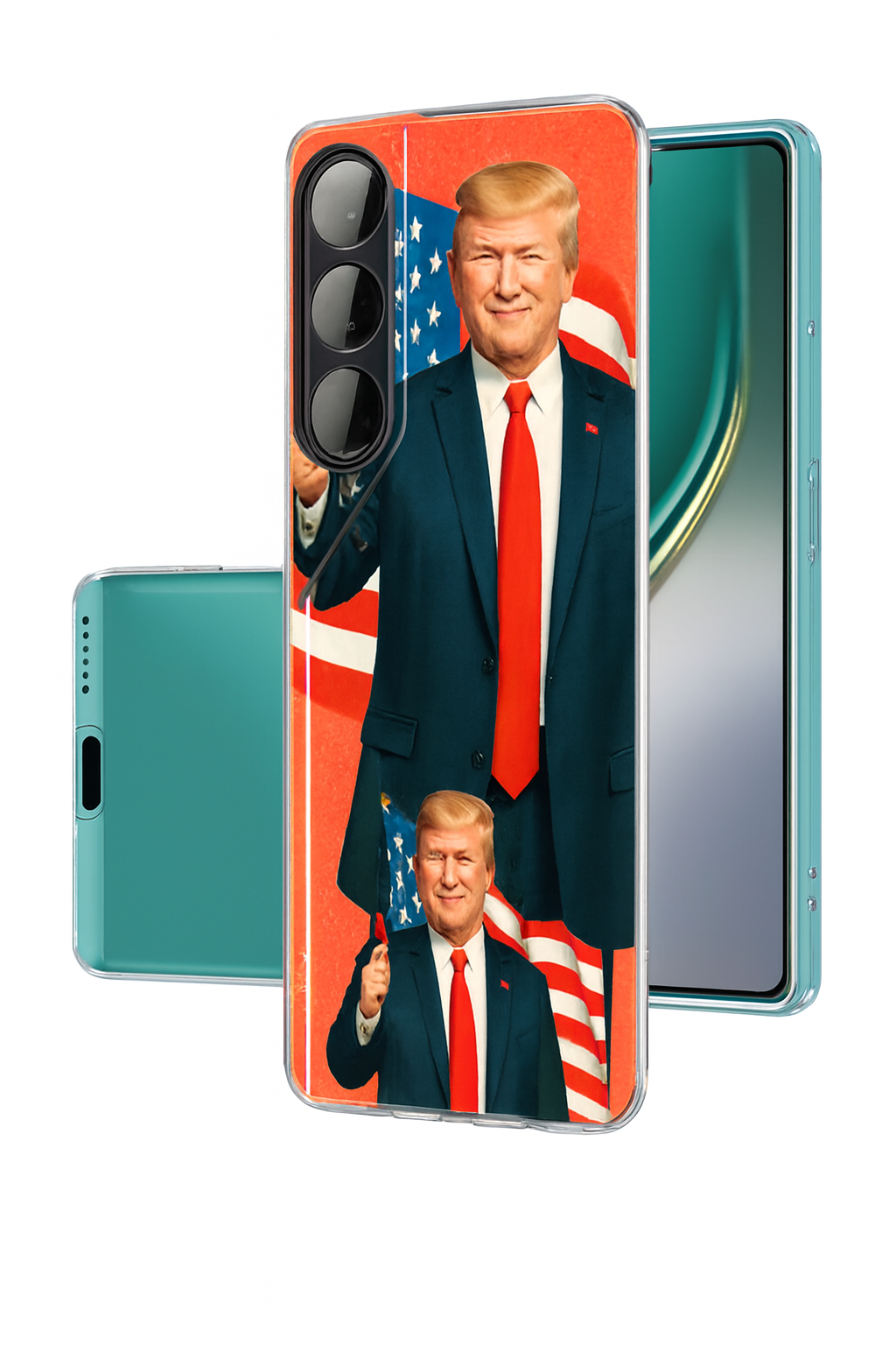 Tecno Tecno Camon 40 Pro Donald trump fotografi Desenli Süper Kilif