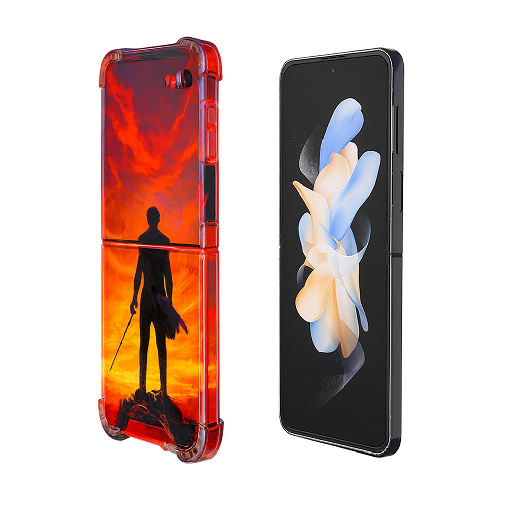 Samsung Samsung Galaxy Z Flip 6 Norm ender olsun Desenli Shock Kilif