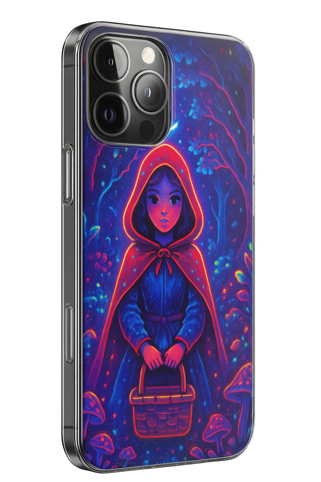 Apple iPhone 16 Pro {"keywords":"kirmizi baslikli kiz" Desenli Süper Kilif